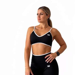 Women's Black Sports Set（top+leggings）